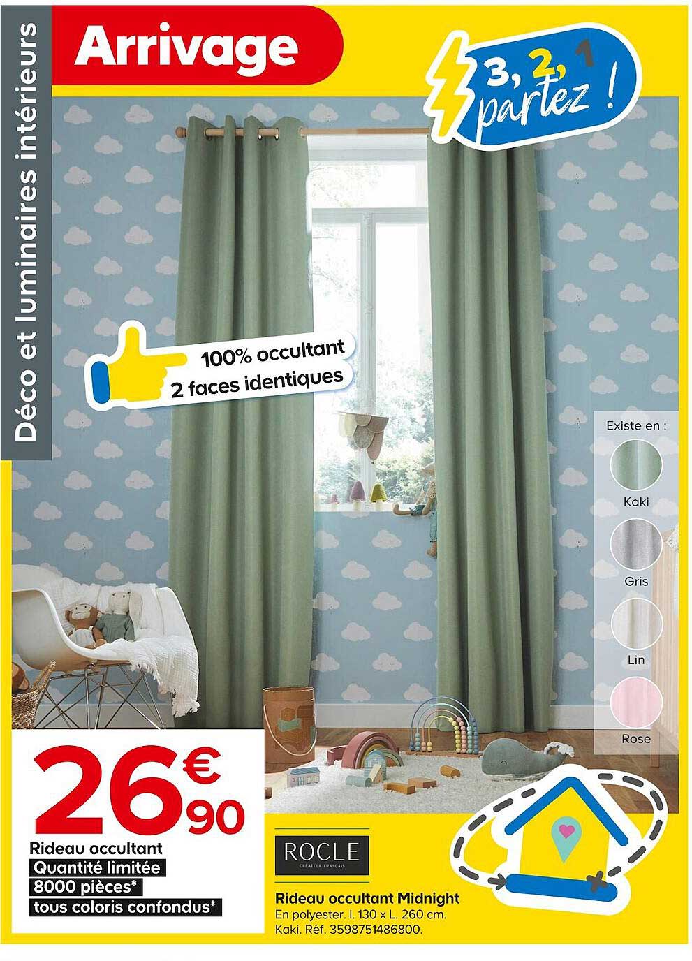 rideau occultant midnight