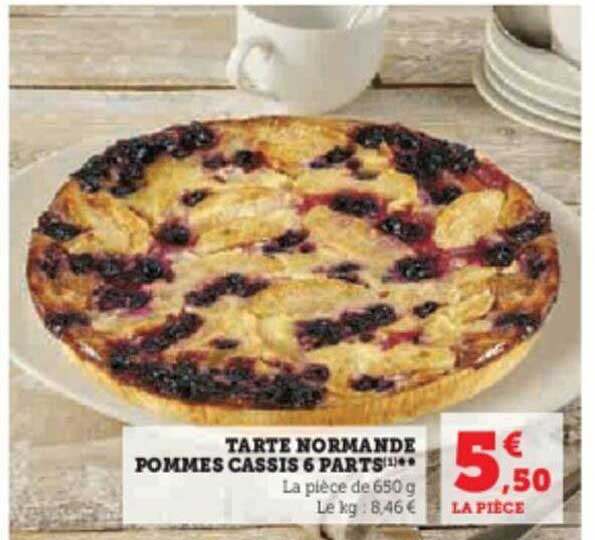 Tarte Normande Pommes Cassis 6 Parts