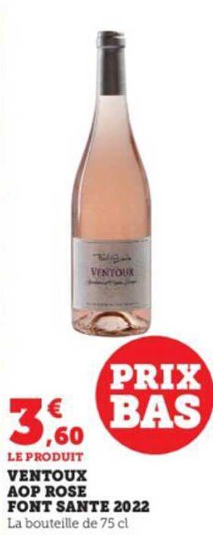 ventoux aop rosé font santé 2022