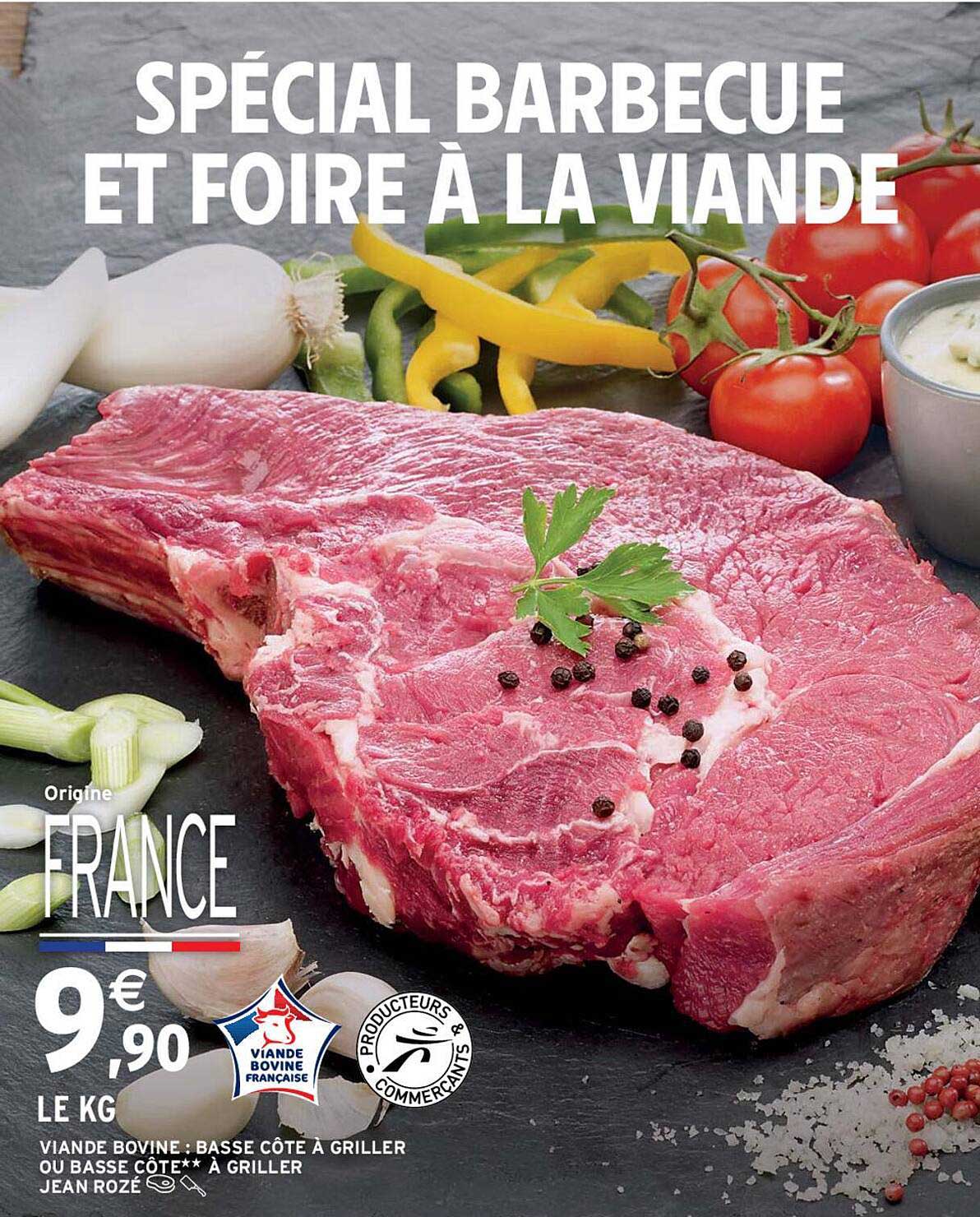 viande bovine : basse côte à griller ou basse côte**à griller jean rozé