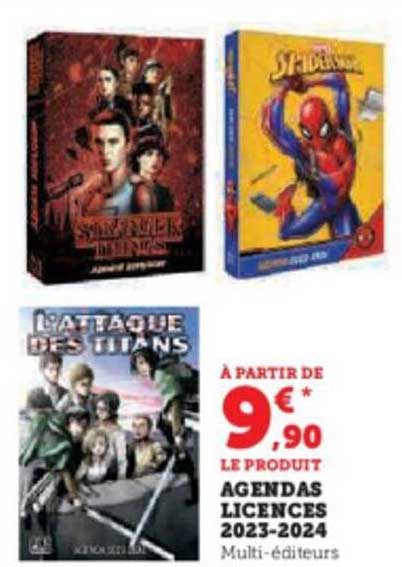 Agenda Licences 2023-2024