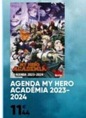 agenda my hero académia 2023-2024