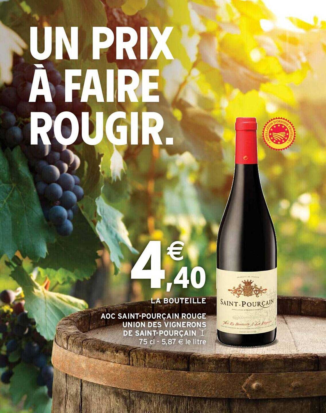 aoc saint-pourçain rouge union des vignerons de saint-pourçain