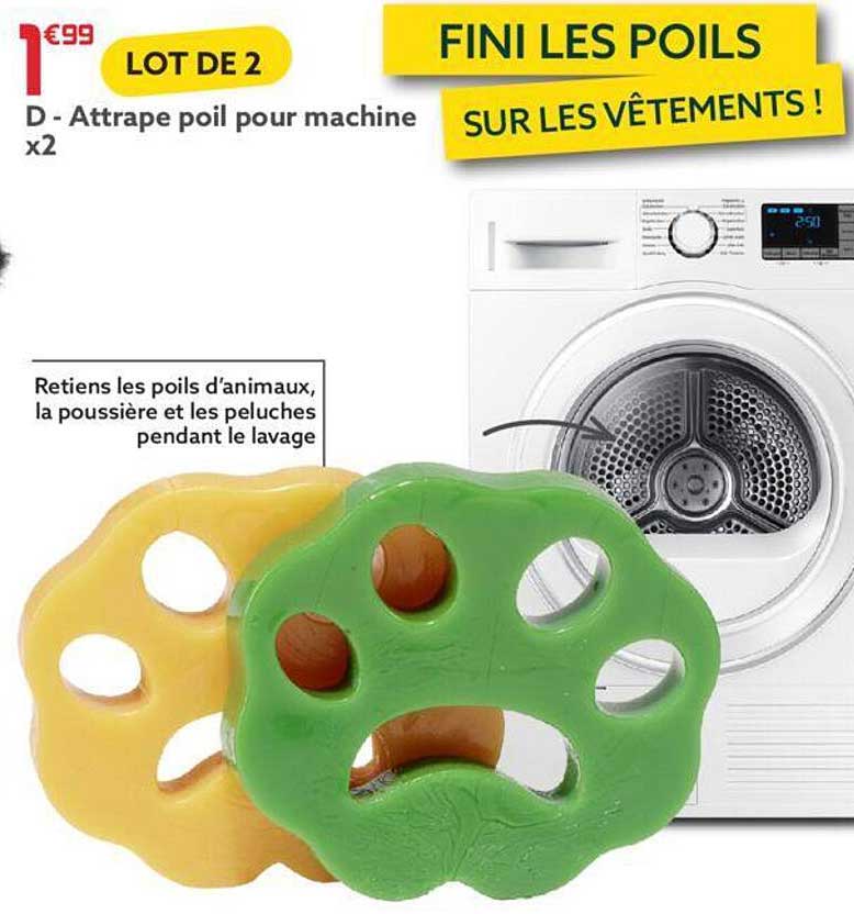 attrape poil de machine x2