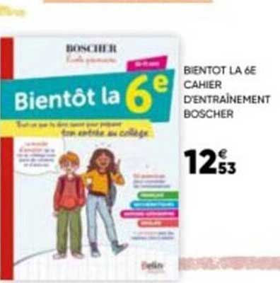 bientot la 6e cahier d'entraînement boscher