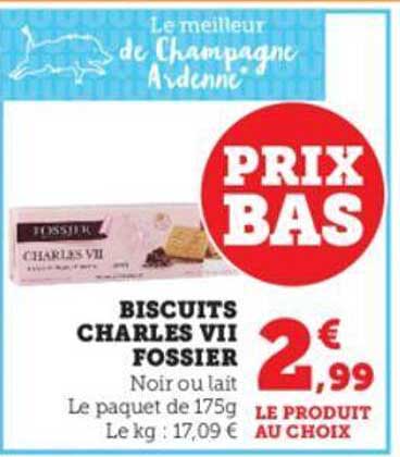 biscuits charles VII fossier