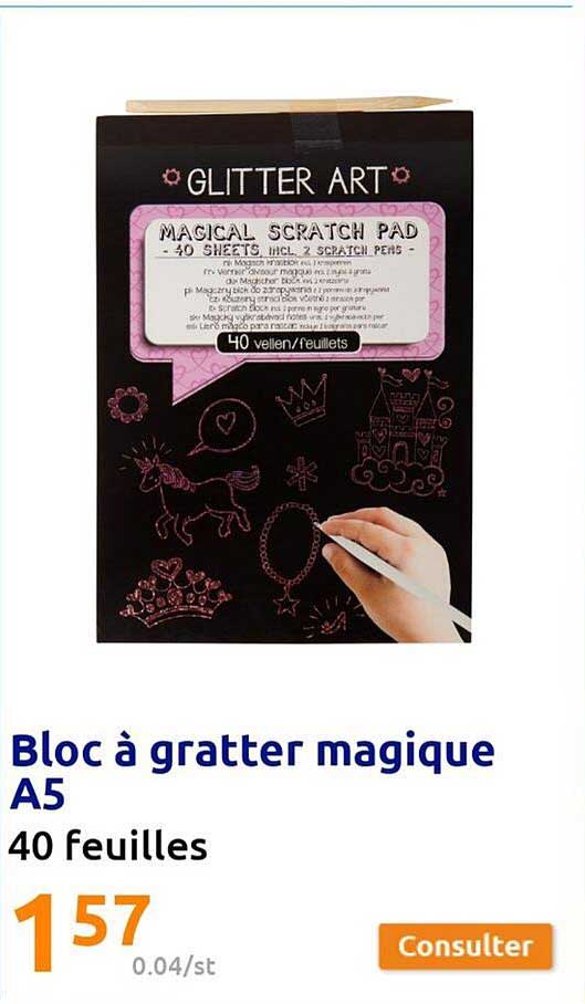 Bloc à Gratter Magique A5