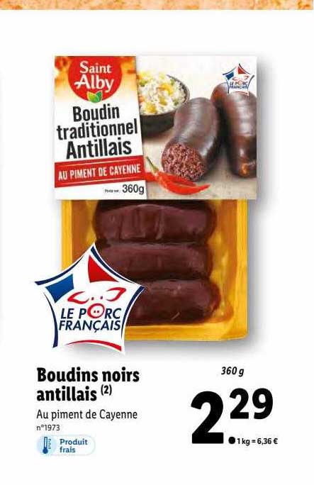 boudins noirs antillais saint alby
