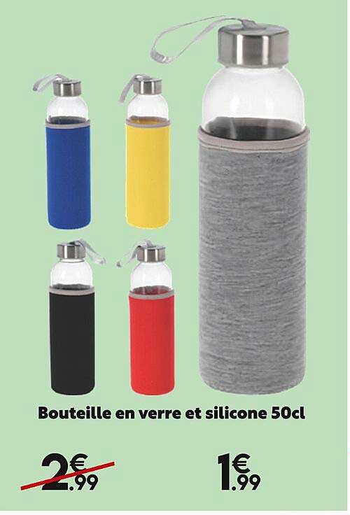 Bouteille En Verre Et Silicone 50cl