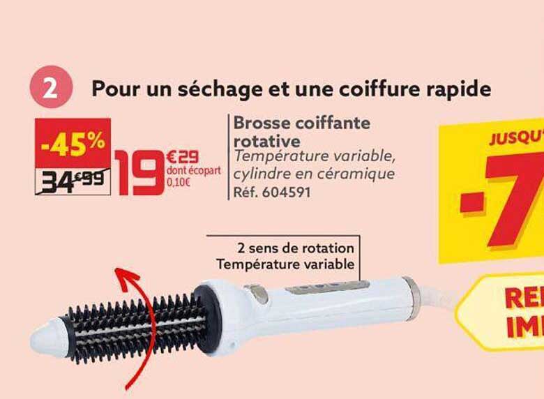 brosse coiffante rotative