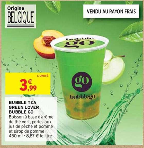 Bubble Tea Green Lover Bubble Go