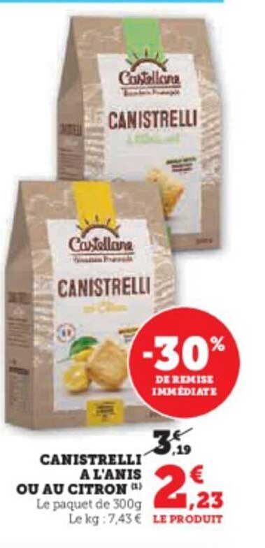 canistrelli o l'anis ou au citron