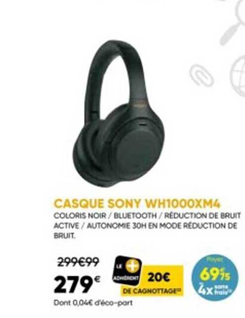 Casque Sony Wh1000xm4