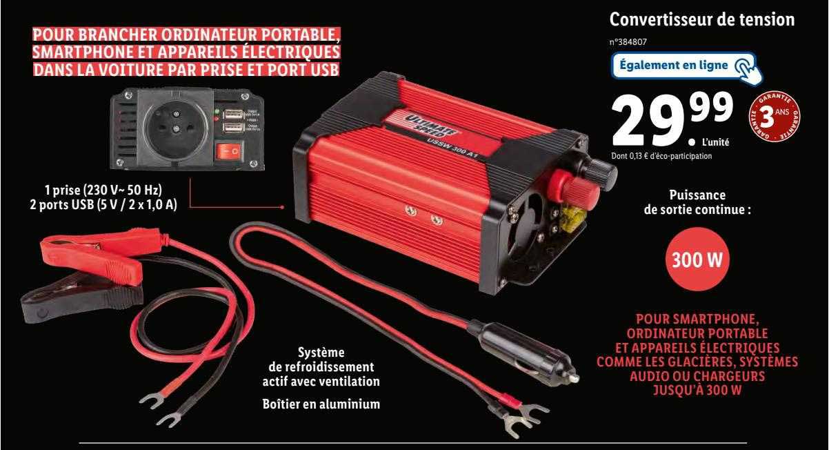 convertisseur de tension ultimate speed