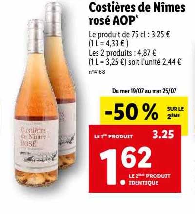 costières de nîmes rosé aop