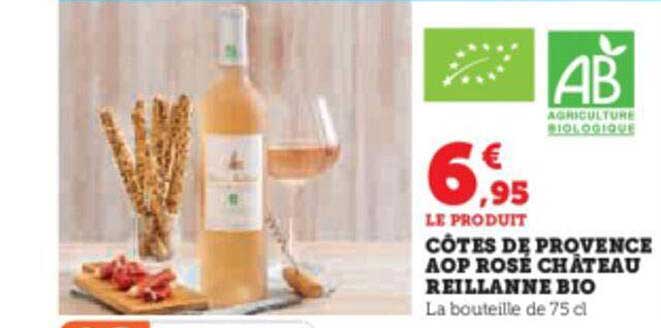 côtes de provence aop rosé château reillanne bio