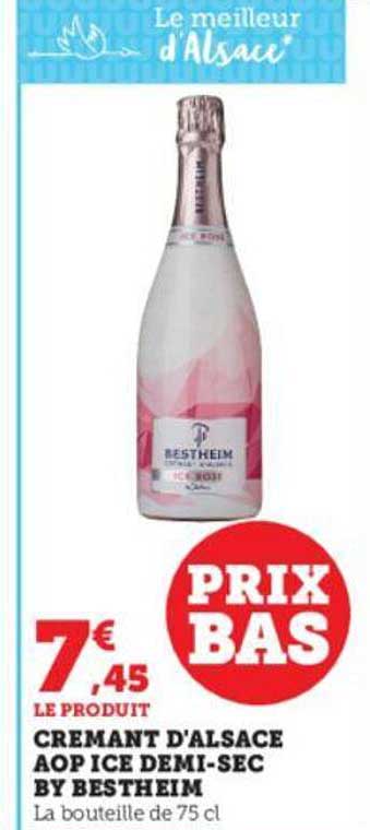 crémant d'alsace aop ice demi-sec by bestheim