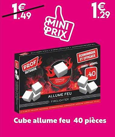 cube allume feu 40 pièces