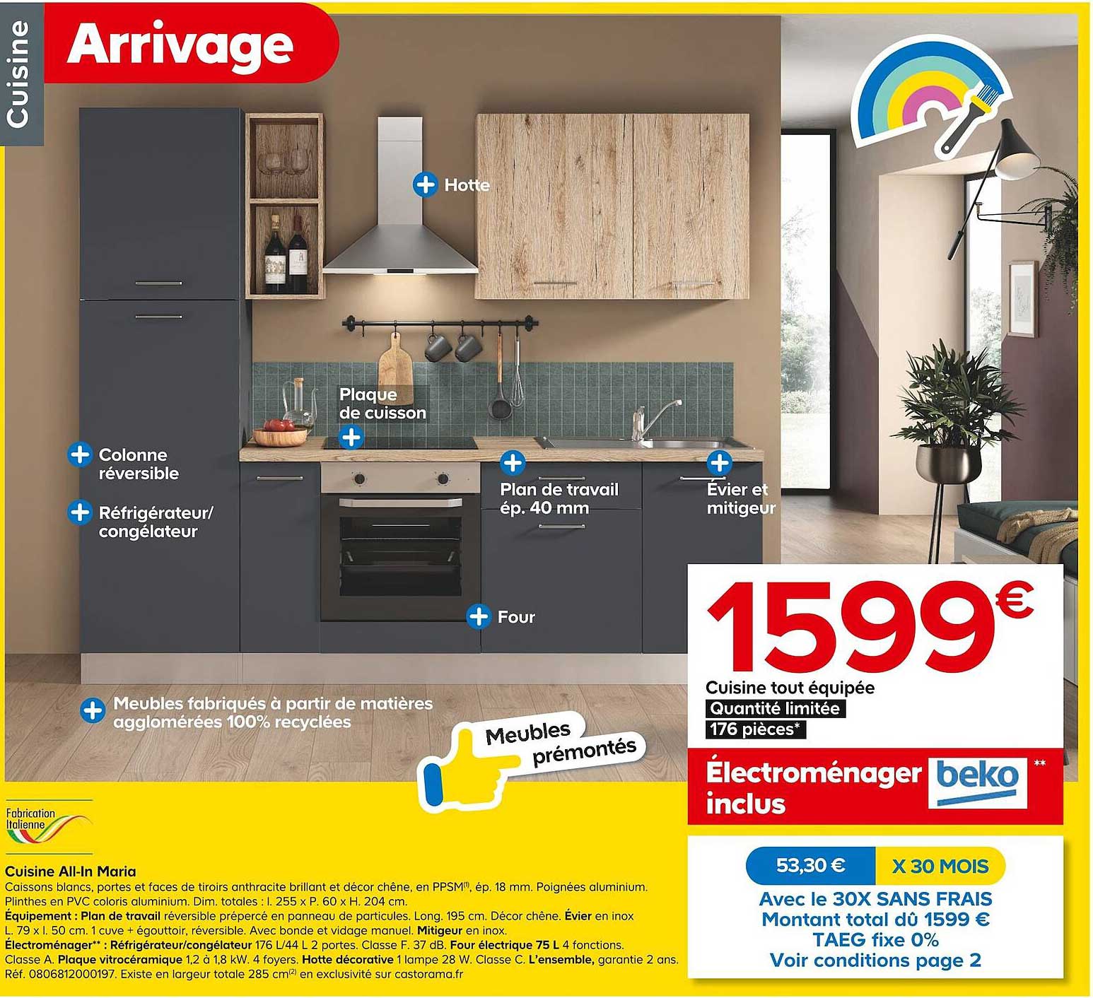 cuisine all-in maria tout équipée