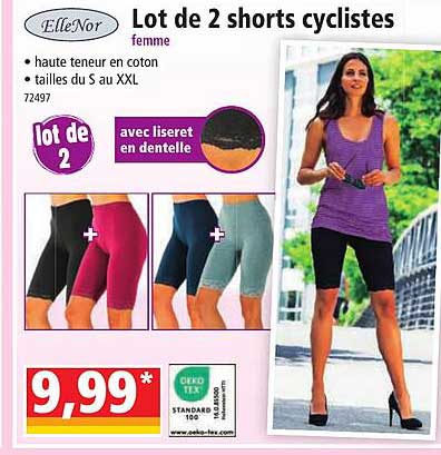 Elle Nor Lot De 2 Shorts Cyclistes