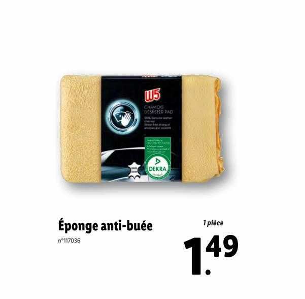 éponge anti-buée w5