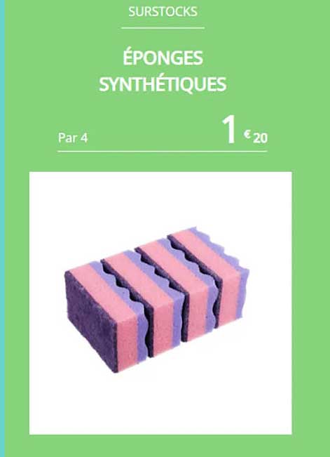 éponges synthétiques