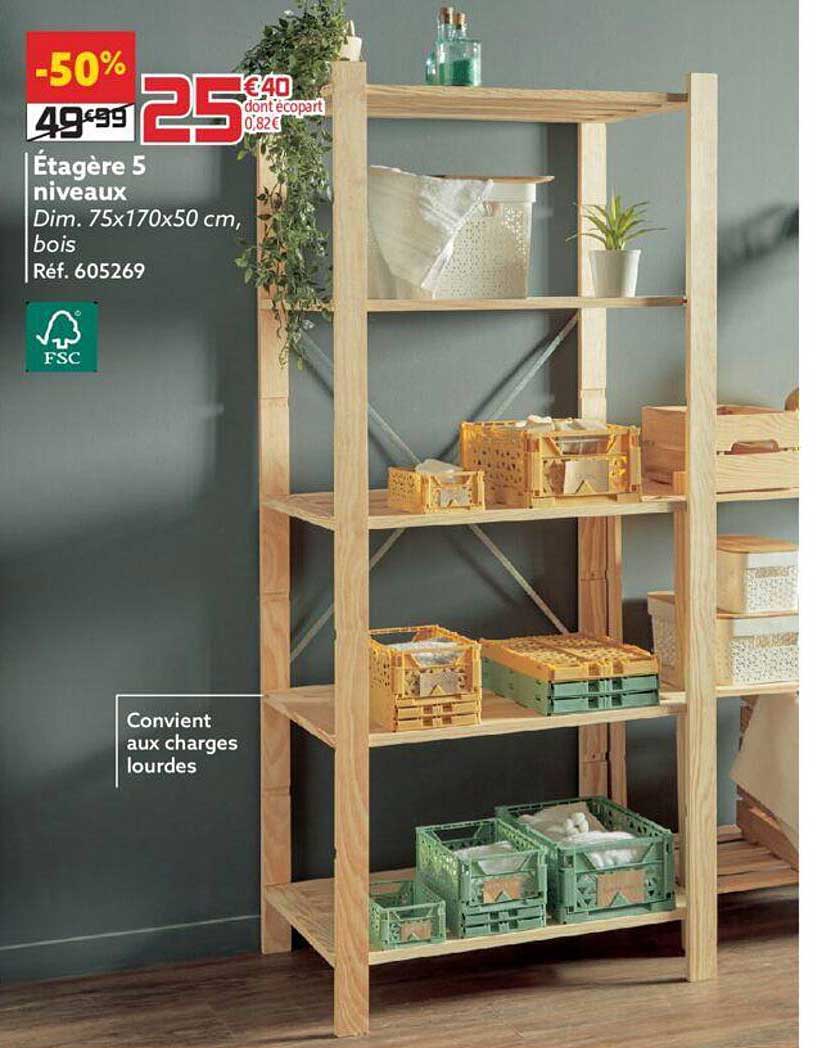 étagère 5 Niveaux