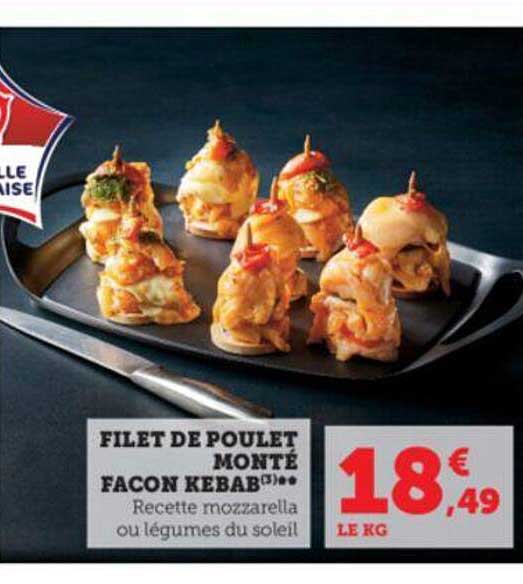 filet de poulet monté façon kebab
