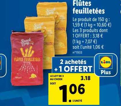 flûtes feuilletées snack day
