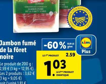 Jambon Fumé De La Fôret Noire