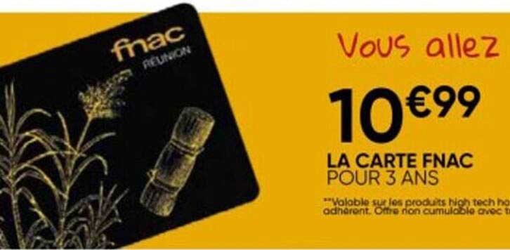 la carte fnac pour 3 ans