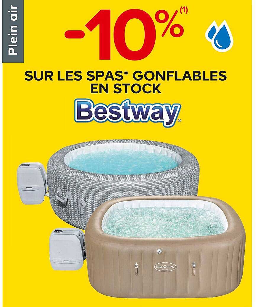 les spas gonflables en stock bestway