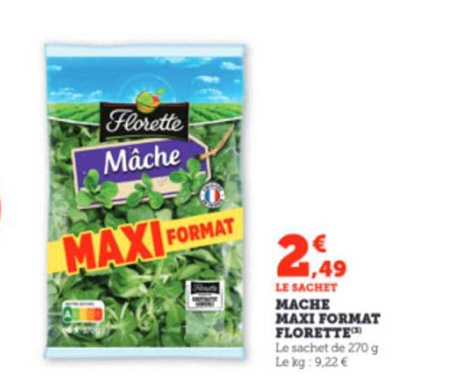 mâche maxi format florette