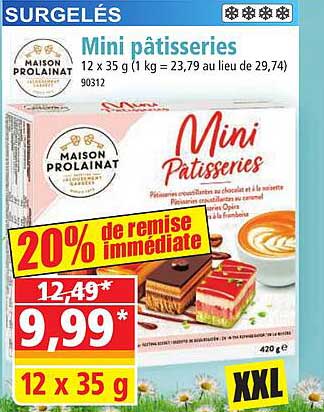 maison prolainat  mini pâtisseries