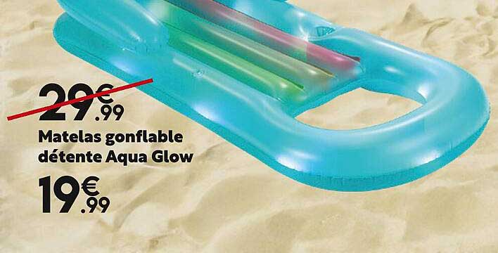 matelas gonflable détente aqua glow