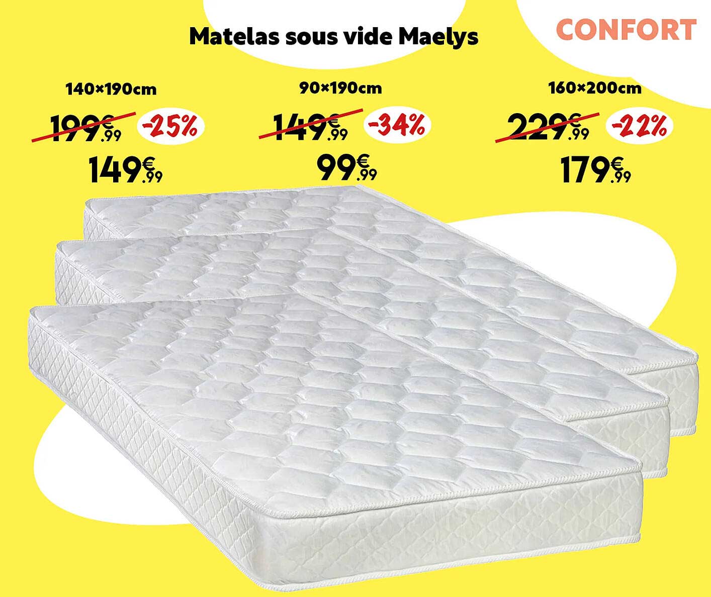 matelas sous vide maelys
