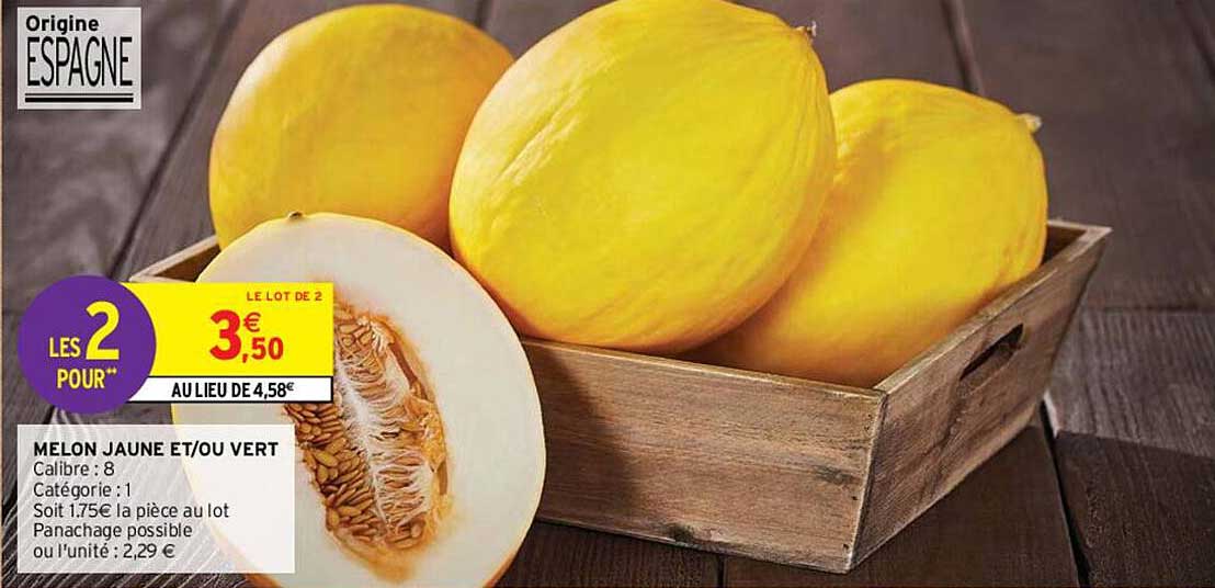 melon jaune et/ou vert