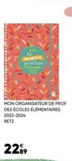 mon organisateur de prof des écoles élémentaires 2023-2024