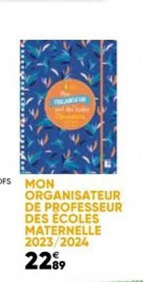 mon organisateur de professeur des écoles maternelle 2023/2024