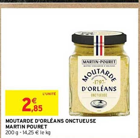 moutarde d'orléans onctueuse martin pouret