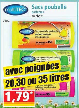 Multi Tec Sacs Poubelle Prfumés
