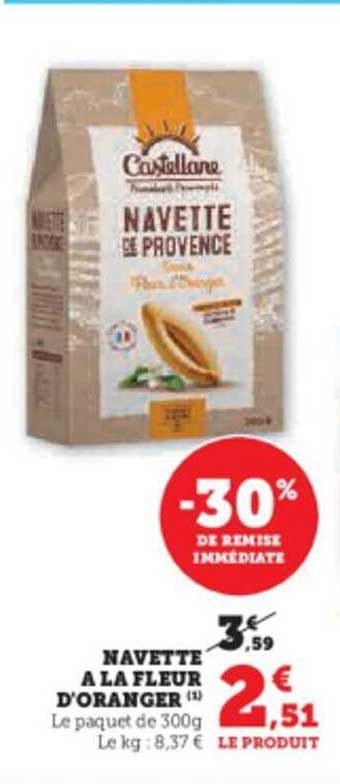 navette à la fleur d'oranger