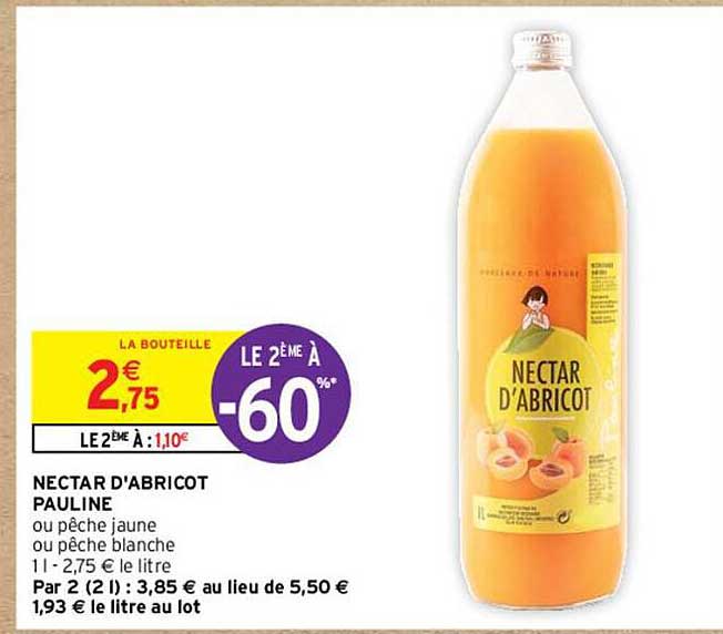 nectar d'abricot pauline