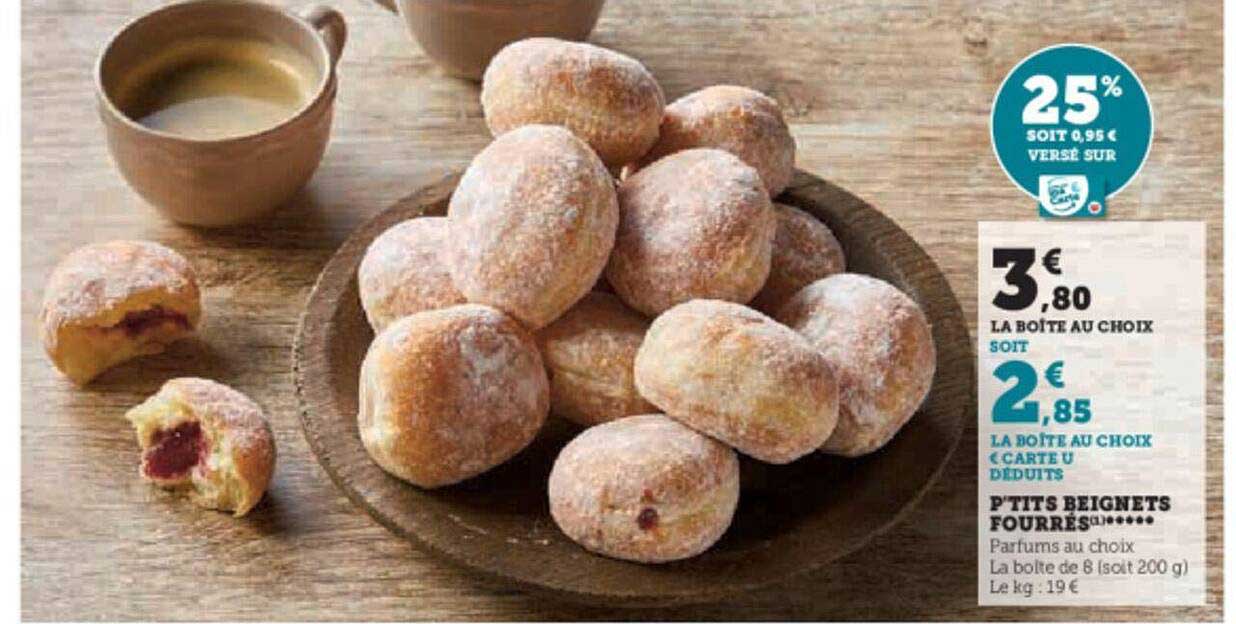 p'tits beignets fourrés