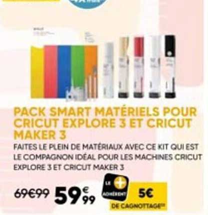 pack smart matériels pour cricut explore 3 et cricut maker 3