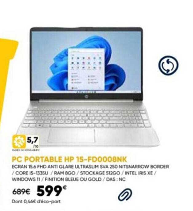 Pc Portable Hp 15-fd0008nk