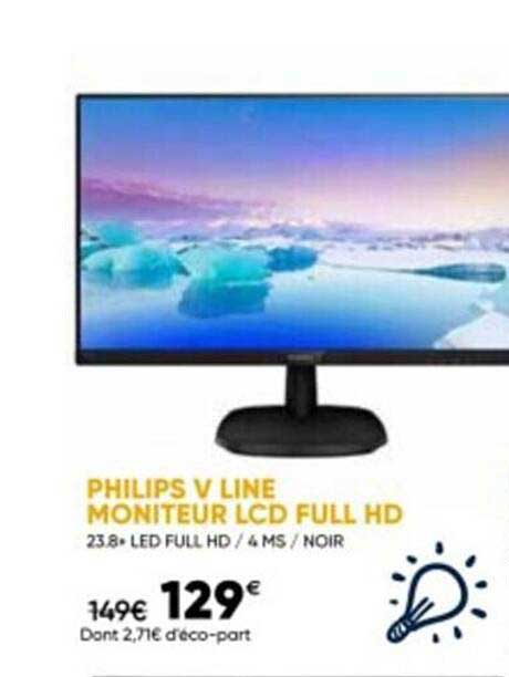 philips v line moniteur lcd full hd