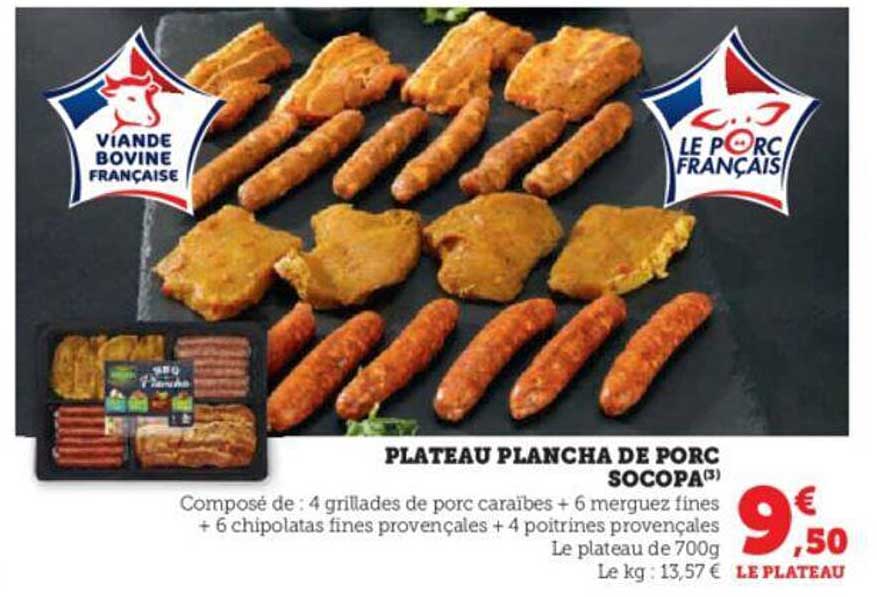 Plateau Plancha De Porc Socopa
