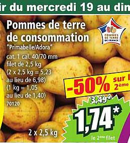 Pommes De Terre De Consommation
