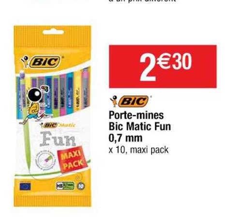 porte-mines bic matic fun 0,7 mm